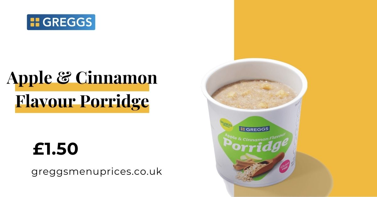 Apple & Cinnamon Flavour Porridge