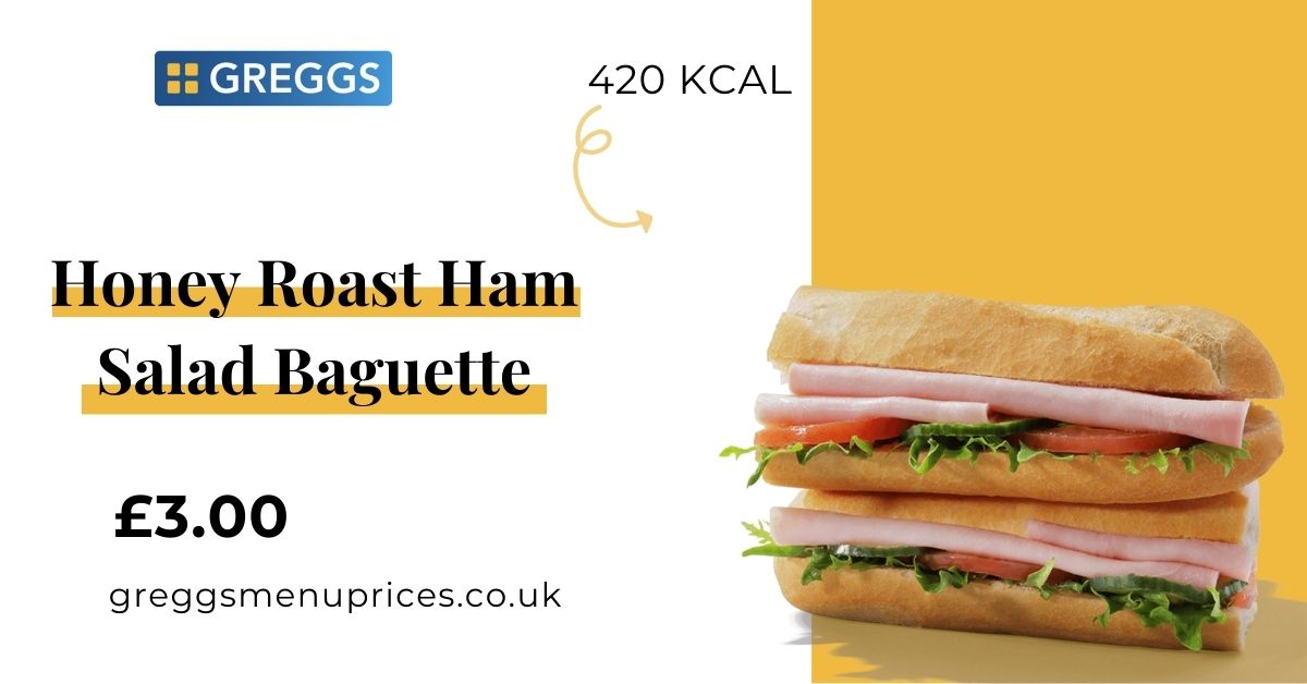 Honey Roast Ham Salad Baguette