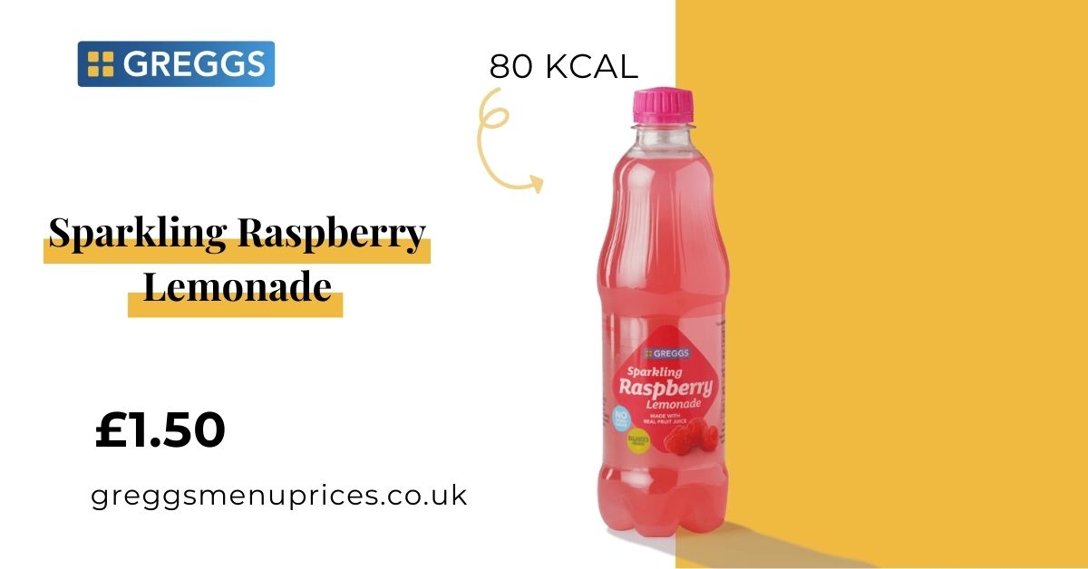 Greggs Sparkling Raspberry Lemonade Price and Calories