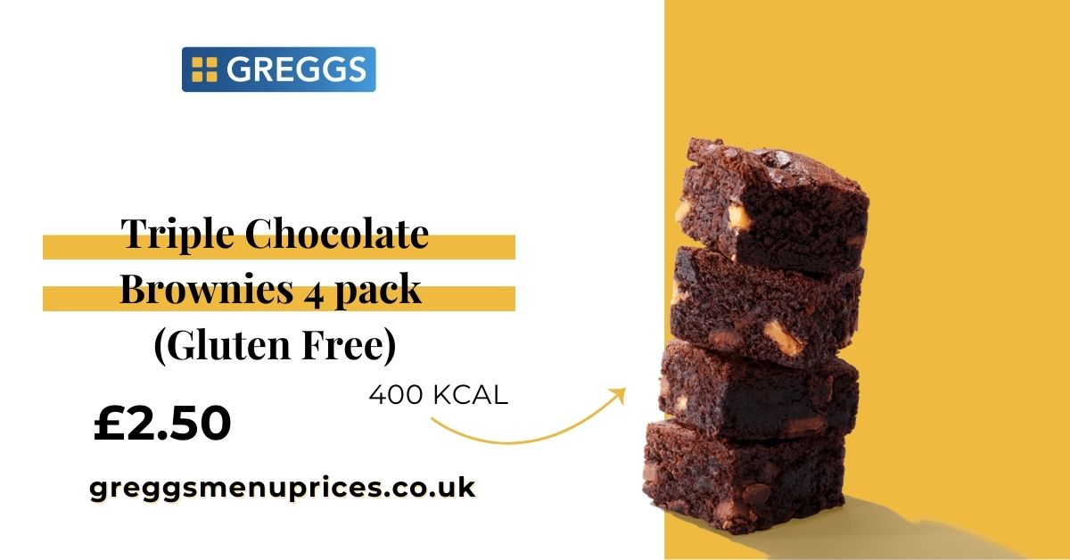 Greggs Triple Chocolate Brownies Price and Calories